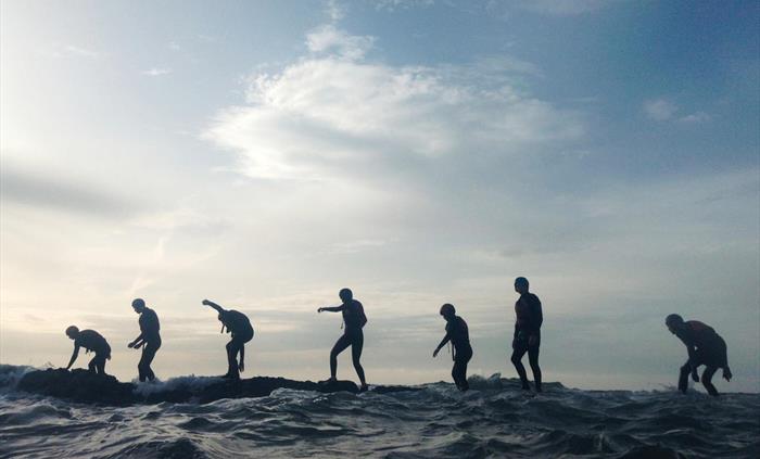 Coasteering on the North Pembrokeshire coast
